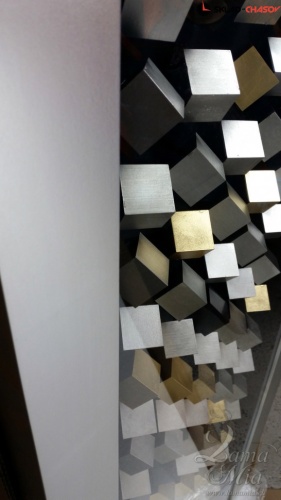 Настенное панно "100 кубов" в серебристой раме фото фото 7