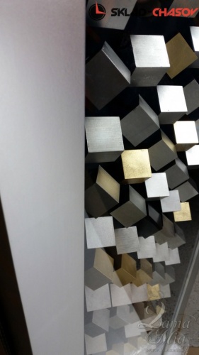 Настенное панно "100 кубов" в серебристой раме фото фото 7