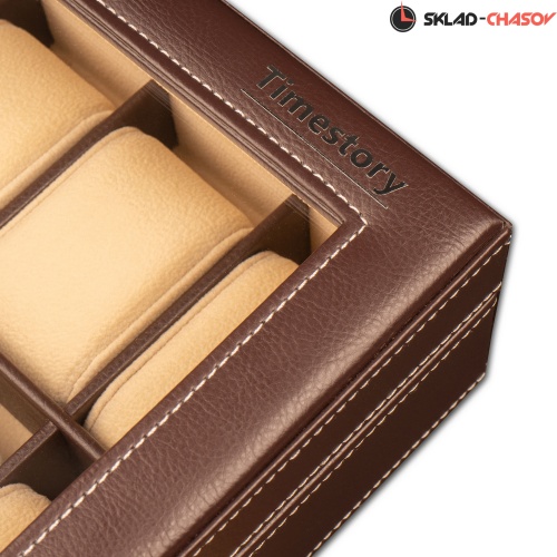 Шкатулка для хранения 12-ти часов Leather 012B фото фото 5