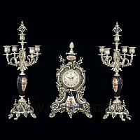 Бронзовые часы с канделябрами Lampa LC-138c фото