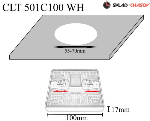 Встраиваемый светильник Crystal Lux CLT 501C100 WH фото фото 2