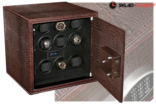 Сейф для автоподзавода 12-ти часов SafeMaster 12BR-CROCO фото фото 2