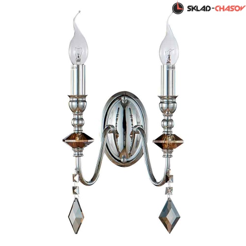 Бра Crystal Lux MERCEDES AP2 CHROME/SMOKE фото