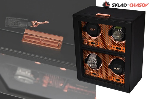 Шкатулка для автоподзавода 4-х часов Wolf4p фото фото 3