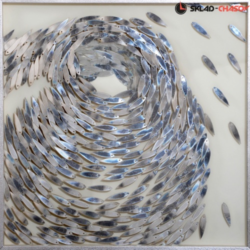 Панно серебристое "Музыка океана" фото фото 3