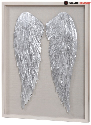 Панно в раме "Крылья серебряные" фото фото 2