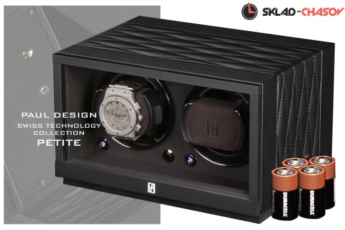 Шкатулка Paul Design для подзавода 2-х часов Petite2D-LBK-K фото фото 4