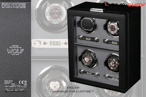 Шкатулка для автоподзавода 4-х часов Wolf 456702 фото фото 3