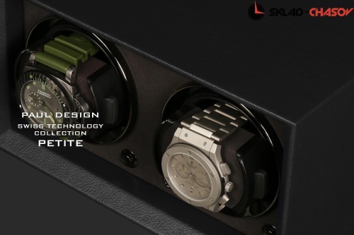 Шкатулка для автоподзавода 2-x часов Petite2-LBK-K фото фото 3