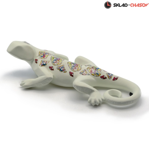 Nadal Статуэтка  763012 Саламандра белая с декором фото