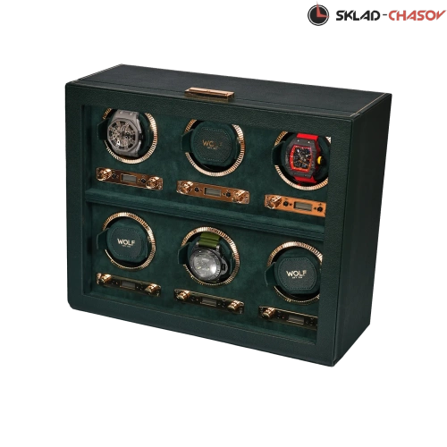 Шкатулка для автоподзавода 6-ти часов Wolf 792441 фото