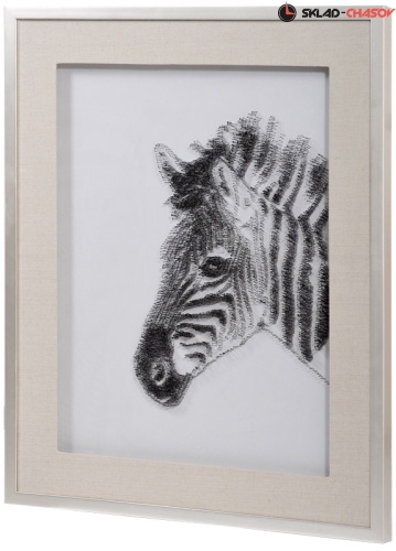 Панно из металла "Зебра" фото фото 2