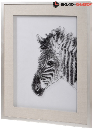 Панно из металла "Зебра" фото фото 2