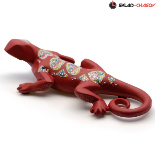 Nadal Статуэтка  763612 Саламандра красная с декором фото