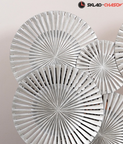 Дизайнерское панно "Зонтики большие серебро" фото фото 3