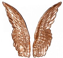 Настенное панно "Крылья розово-медное" фото