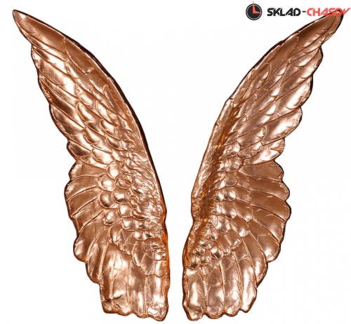 Настенное панно "Крылья розово-медное" фото