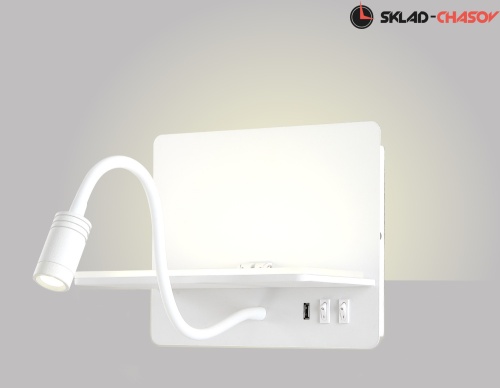 Бра Crystal Lux CLT 226W250USB WH фото