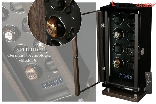 Шкатулка для автоподзавода 8-ми часов M1908GB-B фото фото 3