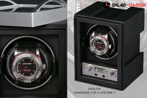 Шкатулка для автоподзавода 1-х часов Wolf 454011 фото фото 5