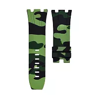 Ремешок Для Часов Green Camo Ap Royal Oak Offshore 44mm Strap фото