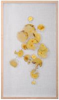 Панно настенное "Капли росы 1" жёлтое фото