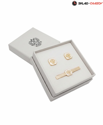 Запонки и Зажим для галстука "Президент" 54562-545062кк фото фото 2