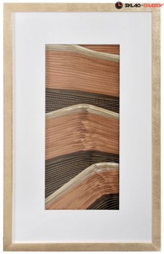 Панно из молний "Золотые барханы 2" фото