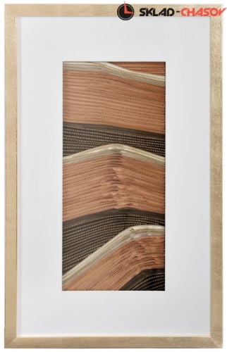 Панно из молний "Золотые барханы 2" фото