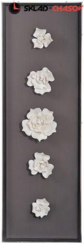 Панно из керамики "Цветы счастья 4" фото