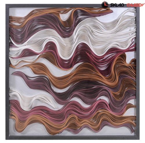 Панно абстрактное настенное "Волны вдохновения" фото