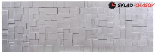 Панно рельефное серебристое "Энигма" фото