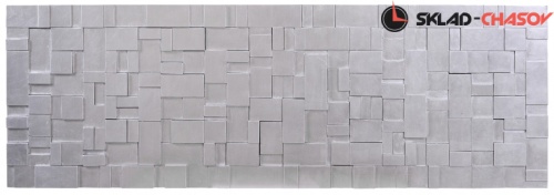 Панно рельефное серебристое "Энигма" фото