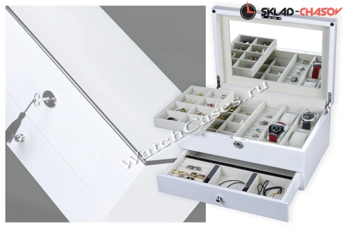 Шкатулка для хранения украшений и 4-х часов J301WW фото фото 4