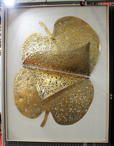 Панно золотистое "Золотолиственный узор" фото фото 4