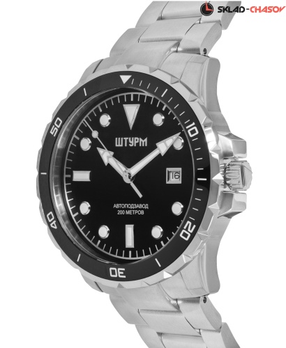 Часы "ШТУРМ" 75983374кк на браслете механические с автоподзаводом фото фото 2