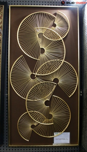 Панно золотистое "Волшебные измерения" фото фото 5