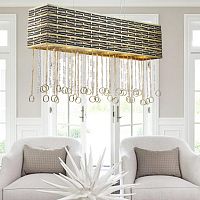 Люстра Lucia Tucci PERSO 4930.6 gold&black фото