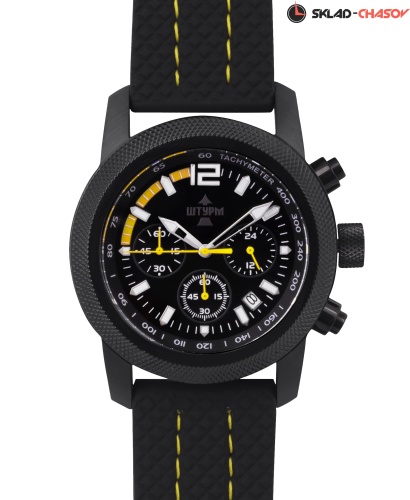Часы "ШТУРМ" 10145334кк кварцевые на каучуковом ремне фото