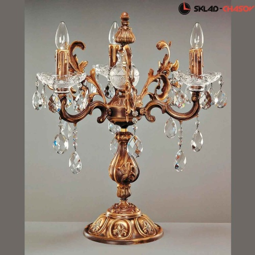 Светильник настольный Elite Bohemia S 852/3/01 Pt фото