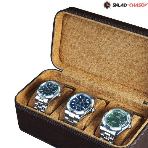 Футляр для перевозки 3-х часов Voyage 03ZBR фото фото 3