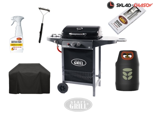 Комплект-минимум: Газовый гриль Esprit-21B SG и инструменты фото