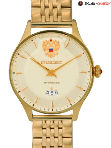 Часы "Президент" 6456045кк с браслетом S034206 механические фото