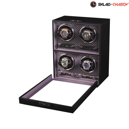 Шкатулка для автоподзавода 4-х часов BADGE 04BSL фото фото 2