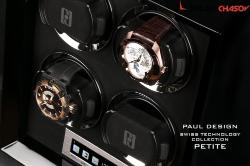 Шкатулка для автоподзавода 4-x часов PETITE 4BLACK фото фото 4