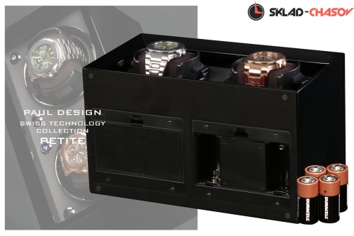 Шкатулка для автоподзавода 2-x часов Petite 2B-K фото фото 4