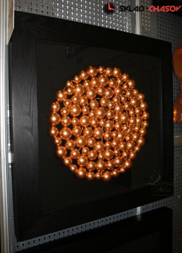 Квадратное панно "Медные шары (круг)" фото фото 4