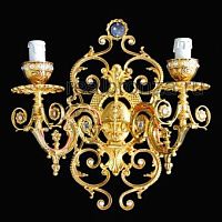 Бронзовое бра Mahdi Luster W153/2S Gold фото