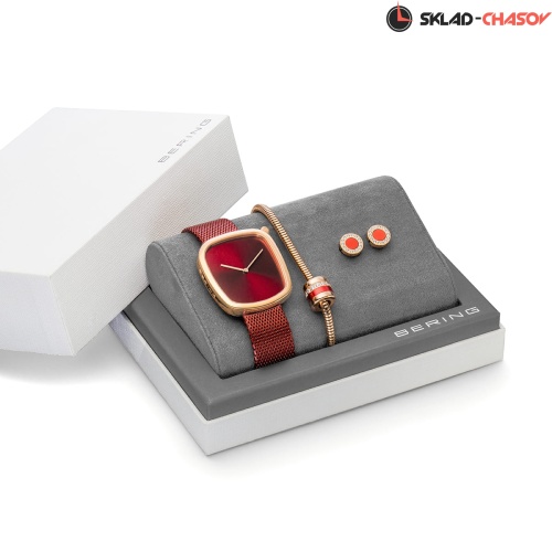 с браслетом и серьгами Bering XMAS_Set_Red фото фото 6