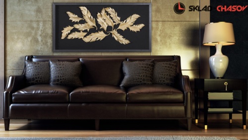 Панно золотистое "Кружение" фото фото 3